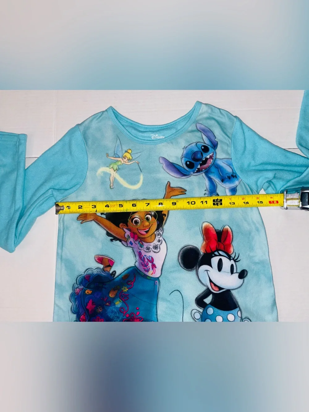 Disney Girls Licensed Character Long Sleeve Top and Pants Sleep Set, 2-Piece
